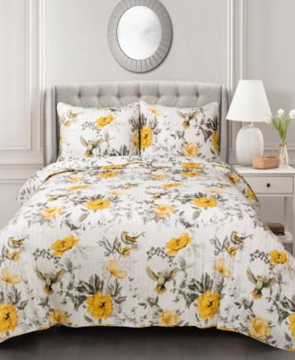 Penrose Floral 3-Pc. Quilt Set, King