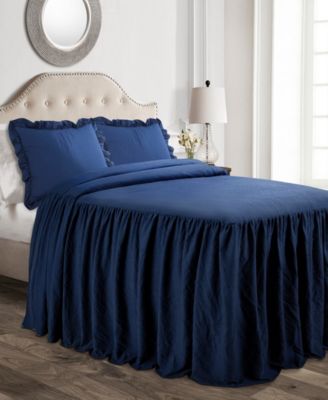 Ruffle Skirt 3-Pc. Bedspread Set, King