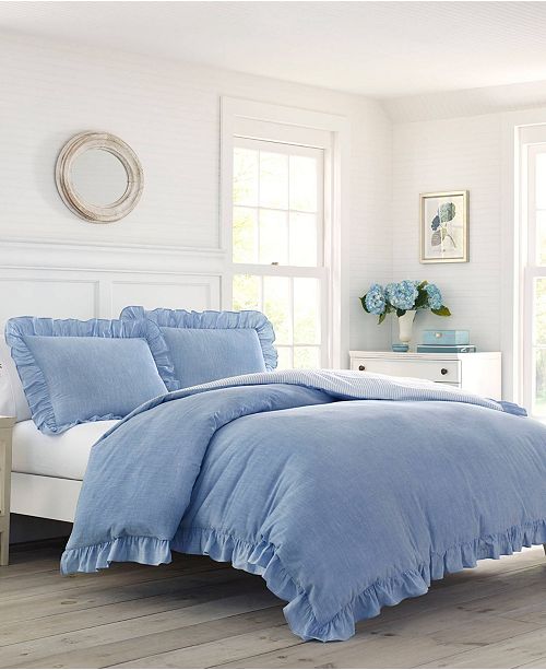 Laura Ashley Adley Blue Duvet Cover Set King Reviews Duvet