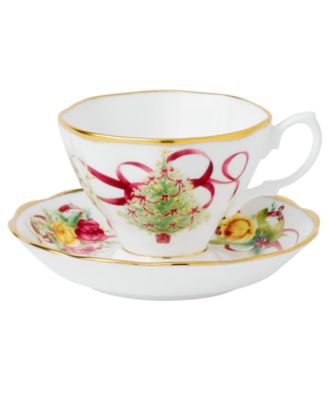Old Country Roses Holiday Teacup and Saucer