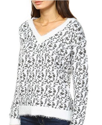 White Mark - Women's Leopard Sweater
