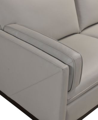 CLOSEOUT! Virton 2-Pc. Leather Chaise Sectional Sofa, Created for Macy's