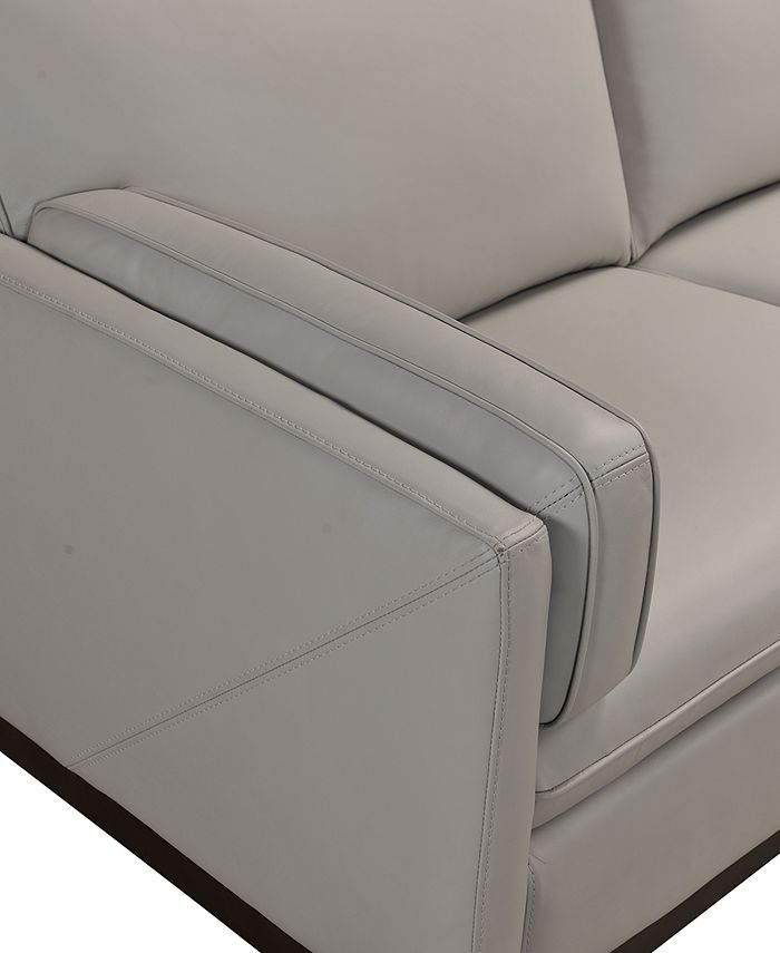 Furniture Virton 87" Leather Sofa, Created for Macy's Macy's