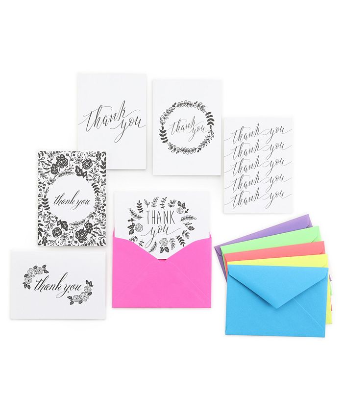 Masterpiece Studios Floral Silhouette Note Cards Assortment - Macy's