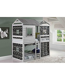 Twin Loft Bed Deer Blind Bed with Camo Tent Kit