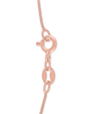Diamond Mom 18" Pendant Necklace (1/8 ct. t.w.) in 14k Rose Gold Over Sterling Silver