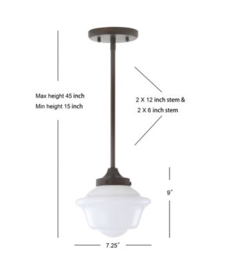 Kurtz 7.2" Adjustable Drop LED Pendant