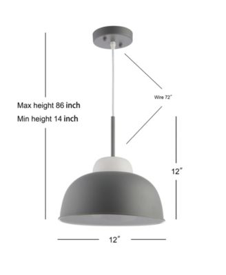Simon 12" Adjustable LED Pendant