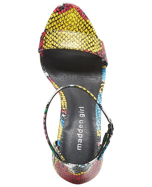 Madden Girl Bella TwoPiece Block Heel Sandals & Reviews Sandals