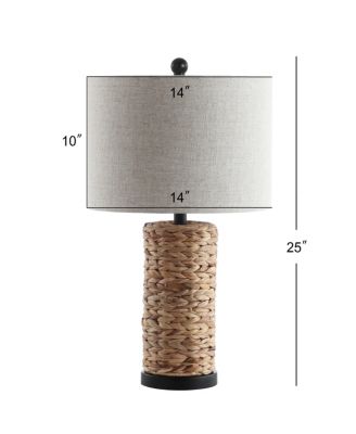 Elicia 25" Sea Grass LED Table Lamp - Set of 2