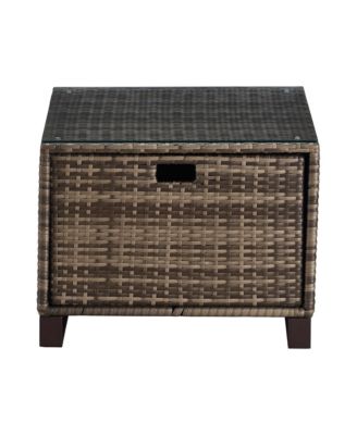 Oceanside Outdoor Side Table with Storage