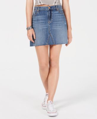 American Rag Juniors' Ripped Denim Mini Skirt, Created for Macy's - Macy's