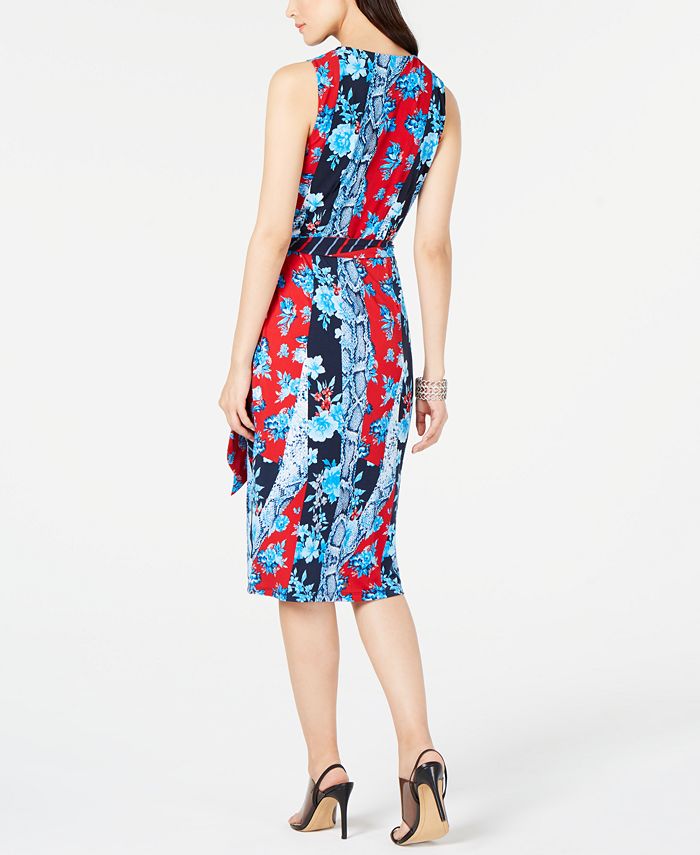 INC International Concepts INC Sleeveless Wrap Midi Dress, Created for ...