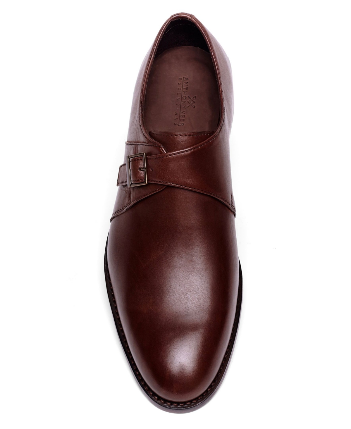 Anthony Veer Men's Roosevelt Single Monk Strap Shoes