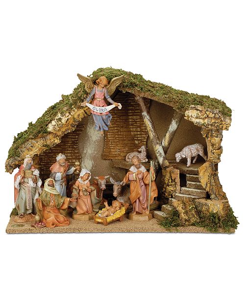 Fontanini Italian Stable 11 Piece Set Nativity Scene