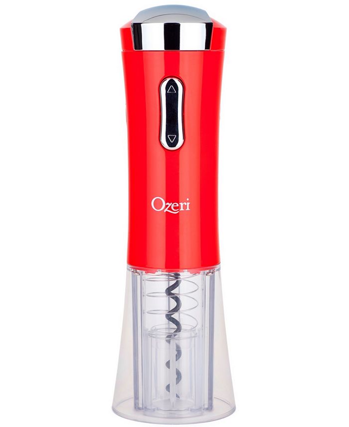 Ozeri Nouveaux II Electric Wine Opener with Foil Cutter, Wine Pourer