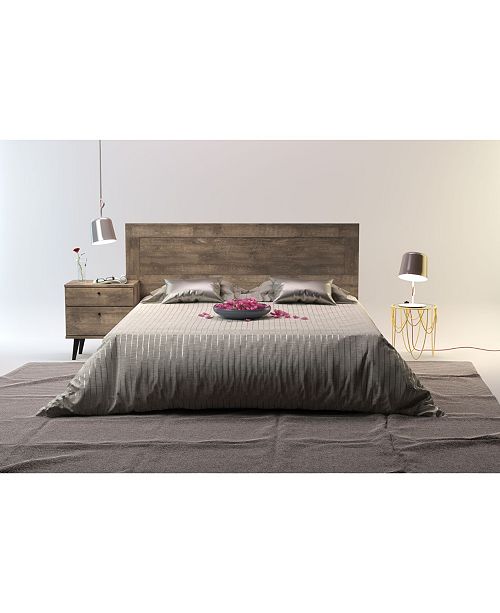 Amazonia MidCentury Queen Wood Panel Headboard & Reviews Furniture