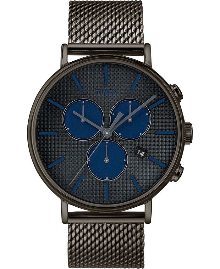 timex fairfield chronograph black
