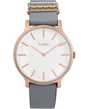 UPC 753048867141 product image for Timex Transcend 38mm Leather Strap Watch | upcitemdb.com