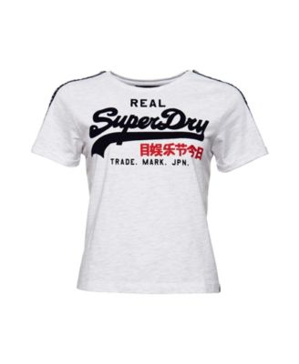 womens Swiss Logo Outline Boxy T-Shirt in OPTIC | US