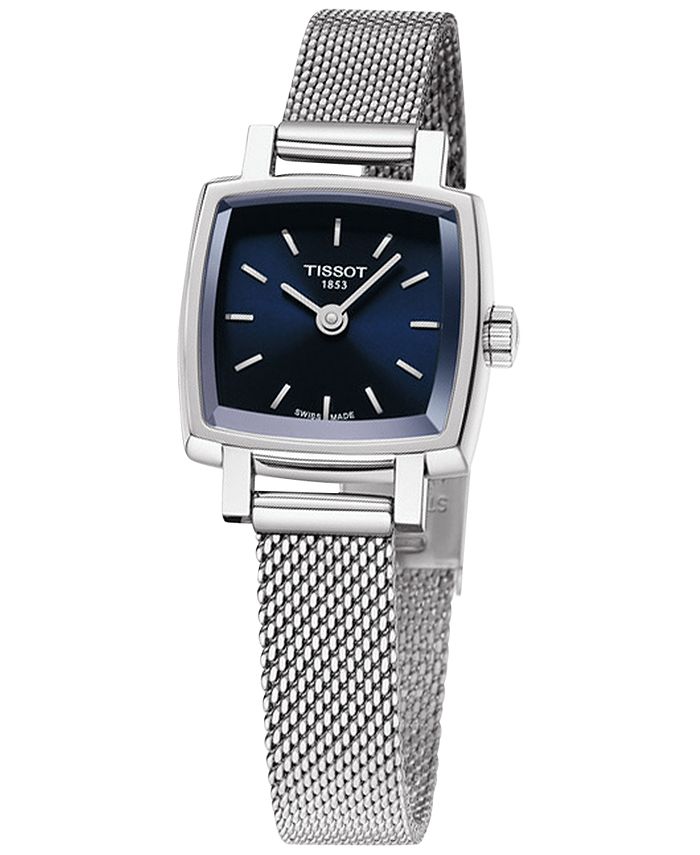 Tissot Women's Swiss T-Lady Lovely Stainless Steel Mesh Bracelet Watch ...