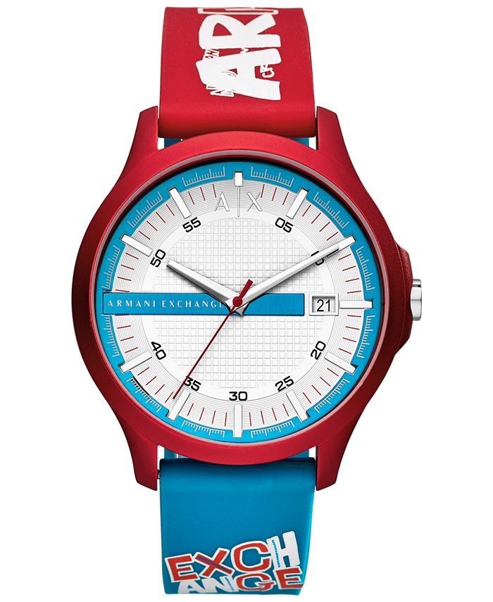Tommy Hilfiger Men's Red Silicone Strap Watch 46mm, Created for Macy's -  Macy's