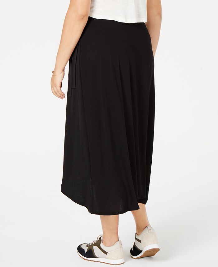 Monteau Trendy Plus Size High-Low Midi Skirt - Macy's