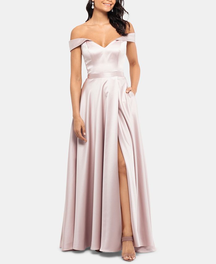 Xscape satin gown hot sale