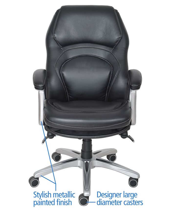 Serta Wellness Executive Leather Office Chair Macy's