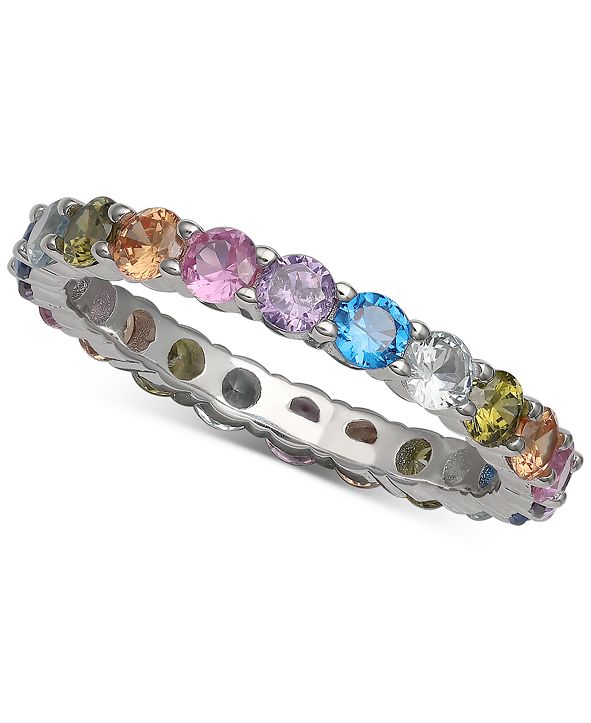 Giani Bernini Cubic Zirconia Rainbow Ring, Created for ...