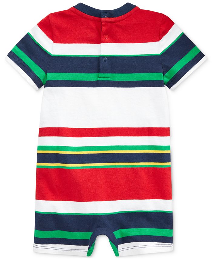 Polo Ralph Lauren Baby Boys Striped Cotton Shortall Macy's