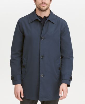 Men's Button-Front Water Resistant Rain Coat 