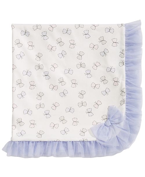 First Impressions Baby Girls Butterfly Tulle Blanket, Created for Macy