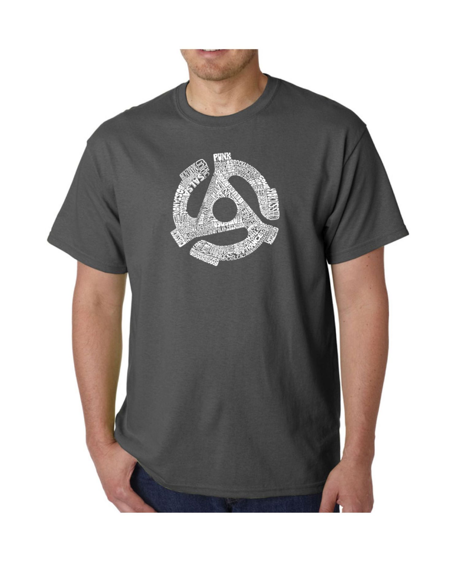 Mens Word Art T-Shirt - Record Adapter