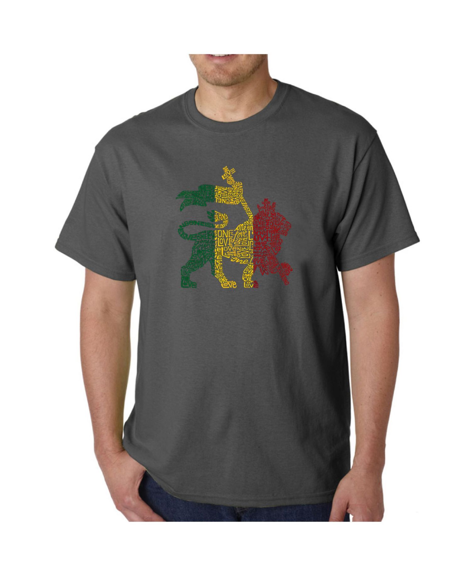 Mens Word Art T-Shirt , One Love