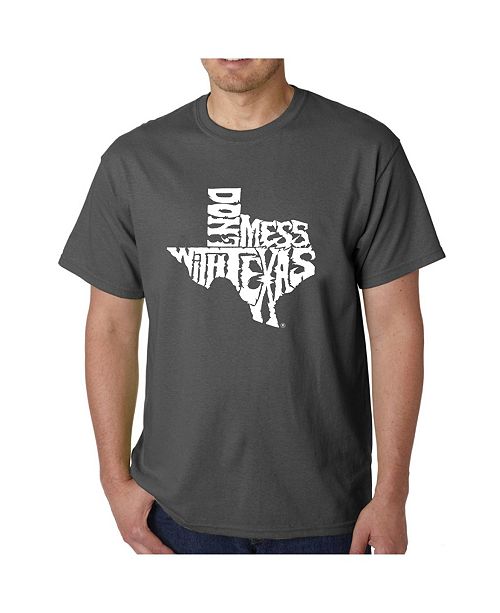 La Pop Art Mens Word Art T Shirt Dont Mess With Texas Reviews T Shirts Men Macy S