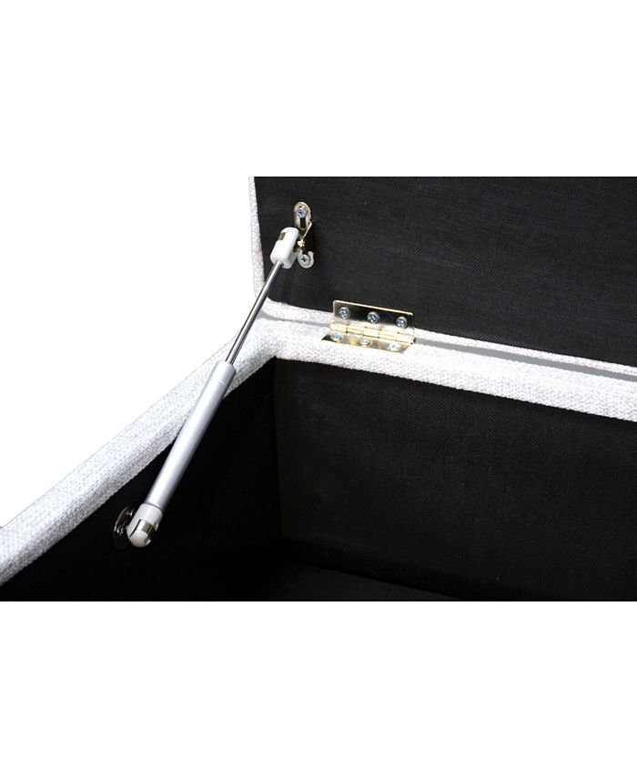 MJL Furniture Designs Brooke Button Tufted Upholstered Storage Ottoman