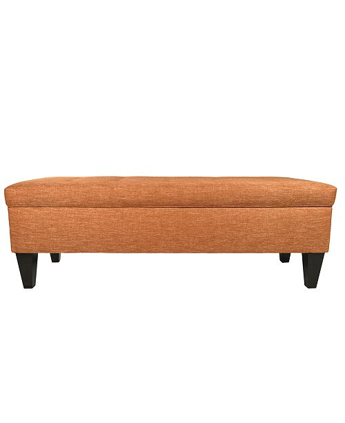 Mjl Furniture Designs Brooke Button Tufted Upholstered Long Storage Bench Reviews Furniture Macy S