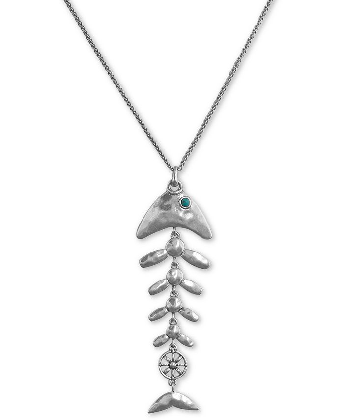 Lucky brand silver necklace top