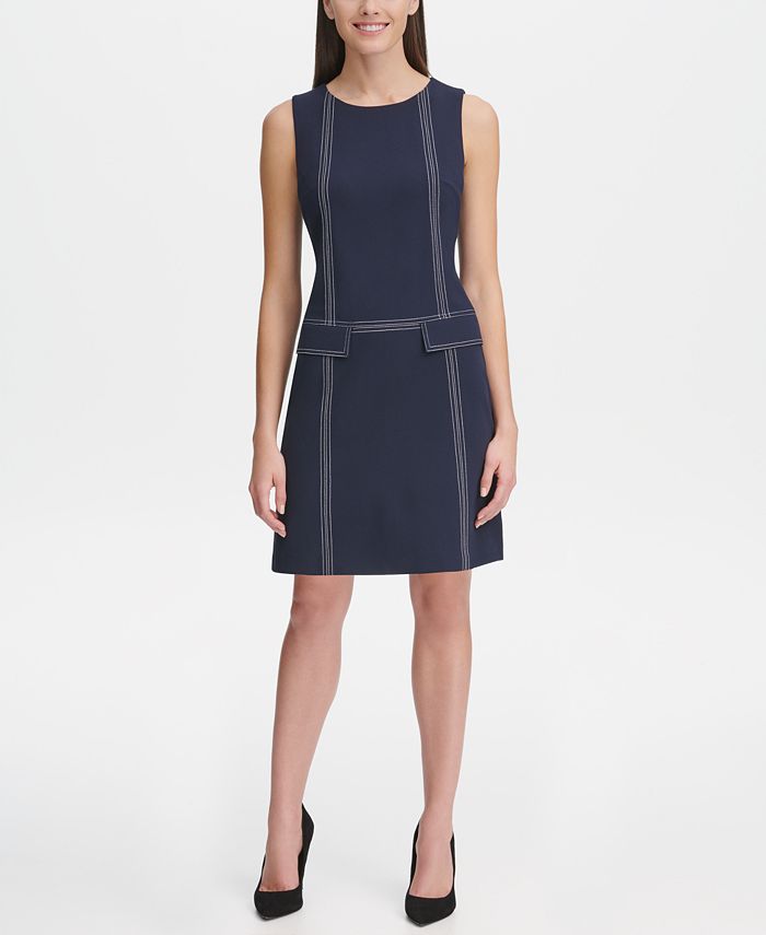 Tommy hilfiger scuba crepe pocket dress best sale