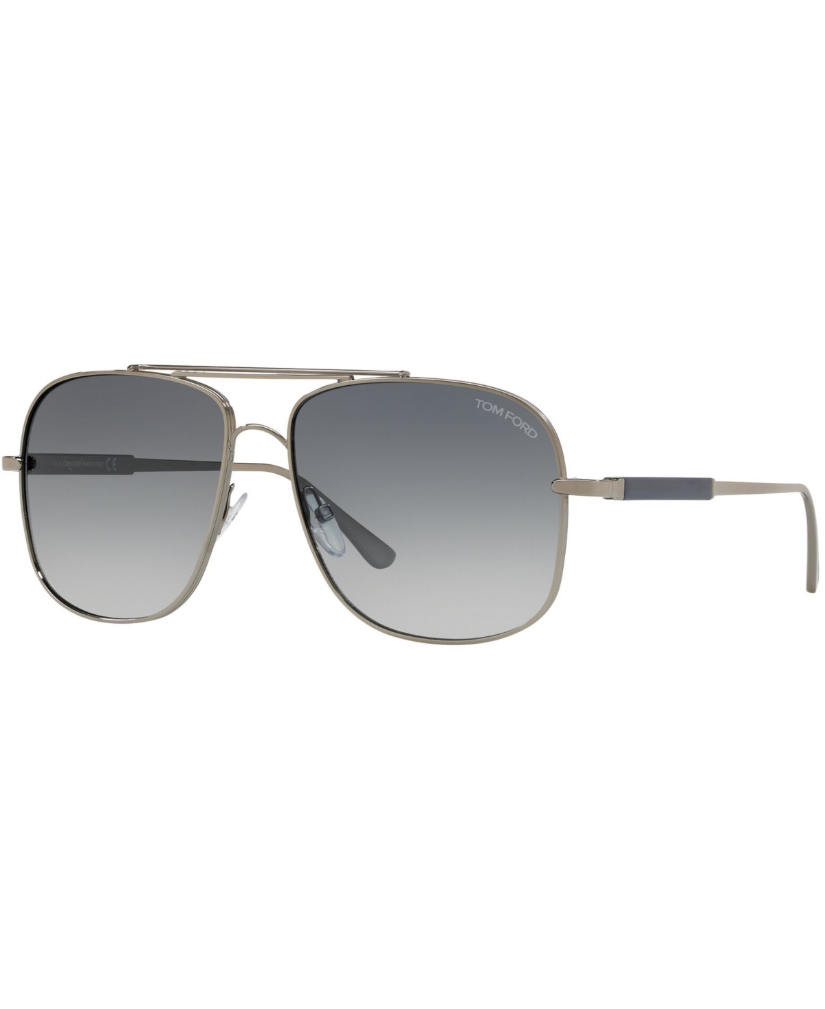 Shop Tom Ford Men's Sunglasses, Ft0669 In Gunmetal Shiny,blue Grad