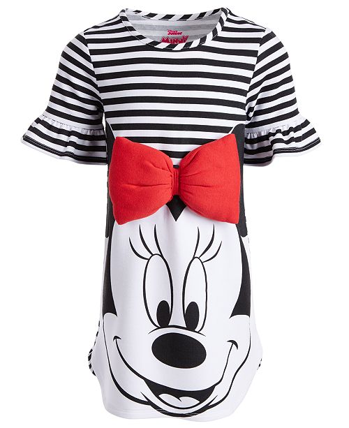 Disney Little Girls Striped Minnie Mouse Dress Created For Macy S