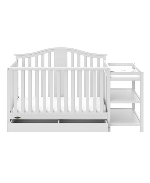 Storkcraft Graco Solano 4 In 1 Convertible Crib And Changer With Drawer Reviews Furniture Macy S