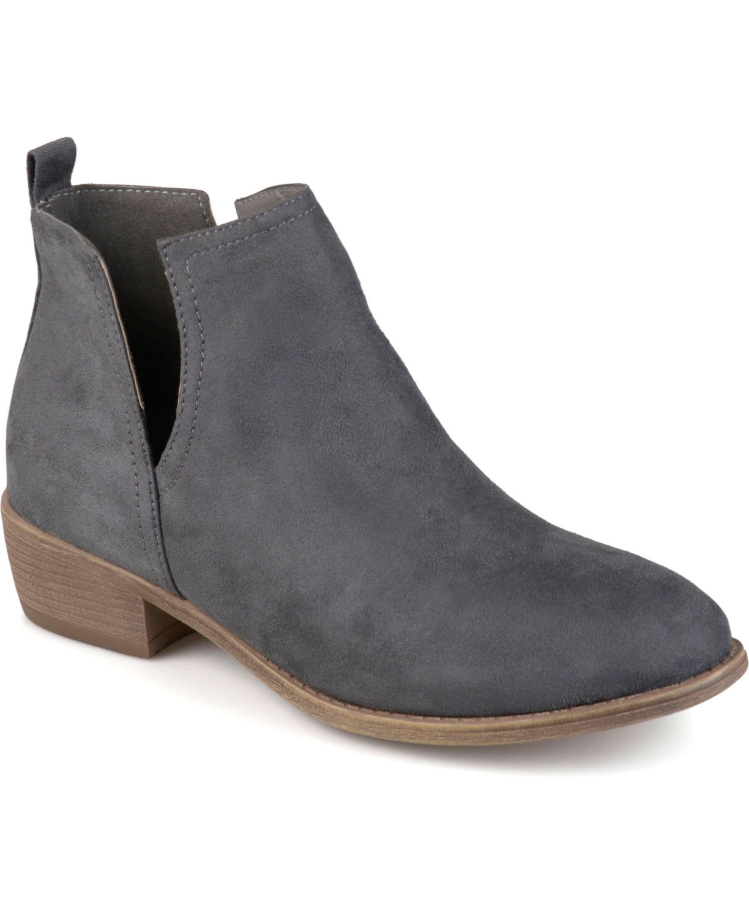 Women's Rimi Notched Ankle Stacked Heel Booties