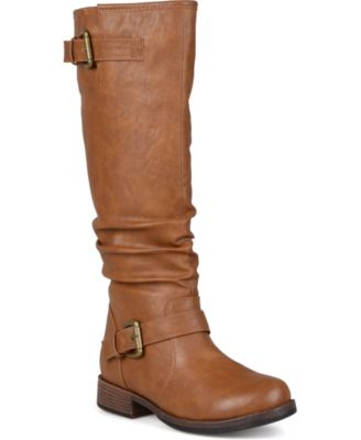 journee collection womens extra wide calf knee high riding boots