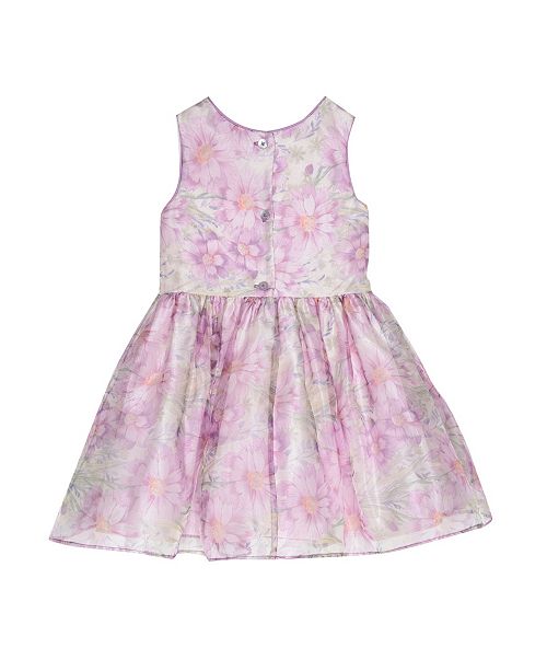 Laura Ashley London Toddler Girls Violet Floral Print Dress