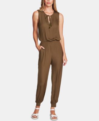 vince camuto cinched waist jumpsuit
