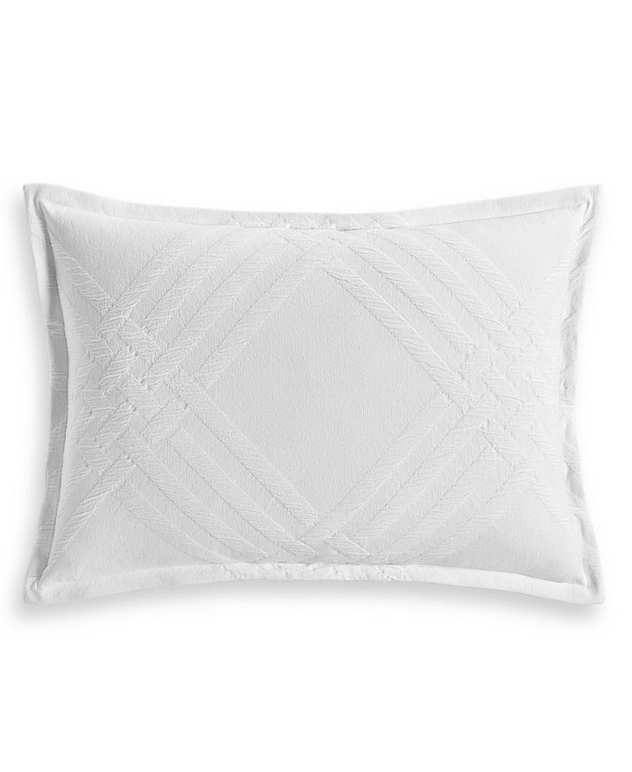 Hotel Collection CLOSEOUT! Locked Geo Cotton King Sham, Created for Macy's Macy's
