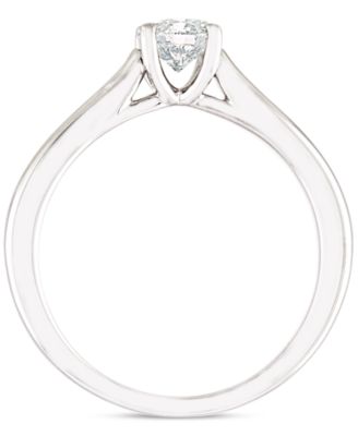 Diamond Solitaire Engagement Ring (1/4 ct. t.w.) in 14K White Gold or 14K Yellow and White Gold
