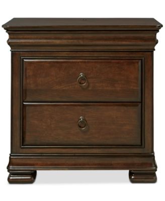 dark wood nightstand set of 2